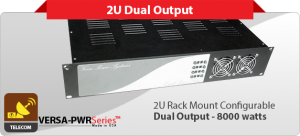 Telecom Power Supply, Telecom Rack Mount 2U Dual Output