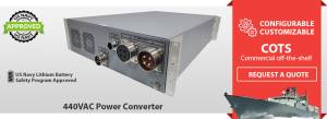 Shipboard AC to DC Power Supply | Zonal Power Systems, MIL-STD-1399, 440 VAC Power Converter, Navy Shipboard Power Converter